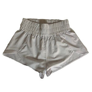 Embrace Your Love white high wasted womens athletic shorts size large